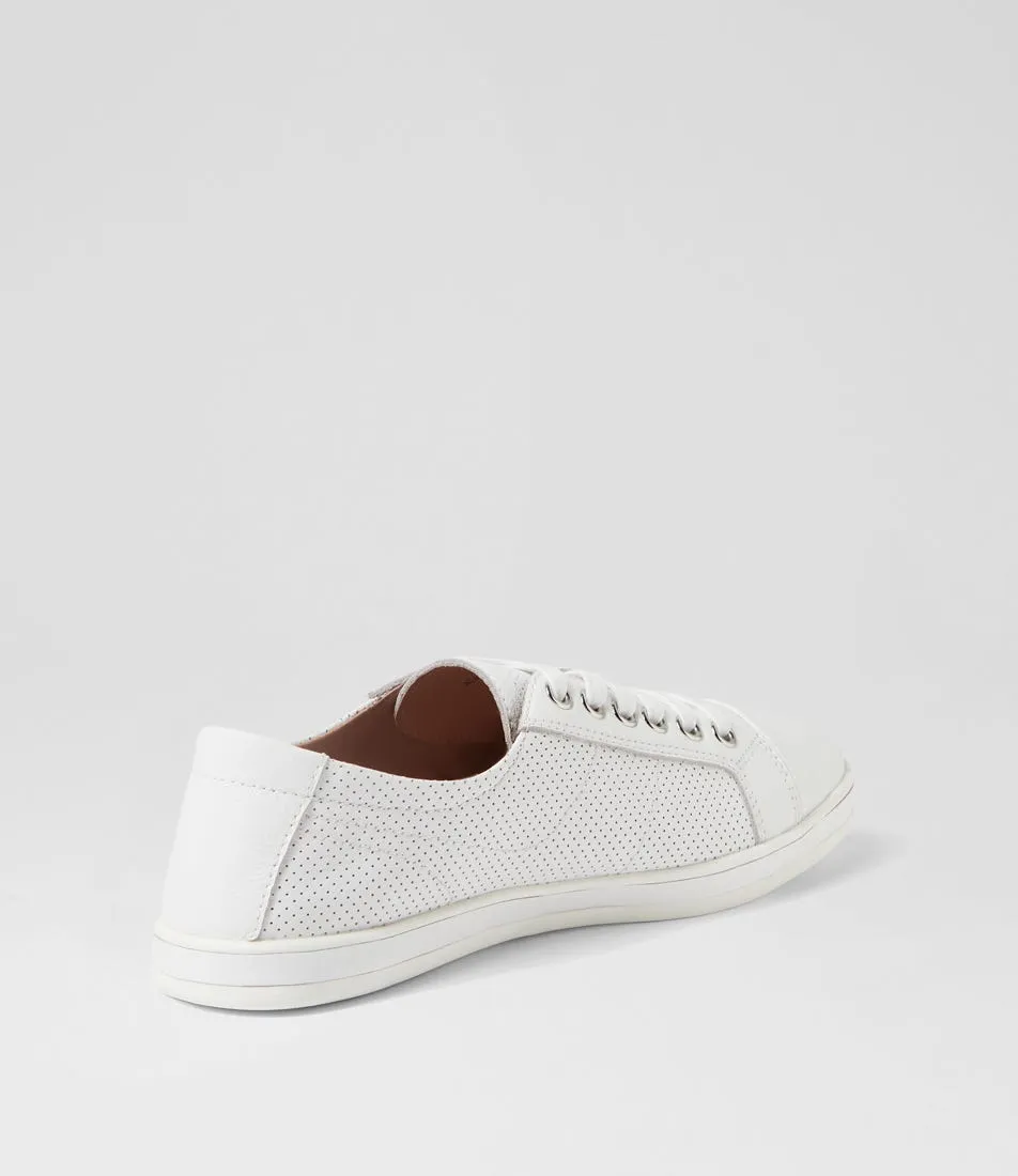 SUPERSOFT Alfii White Leather Sneakers