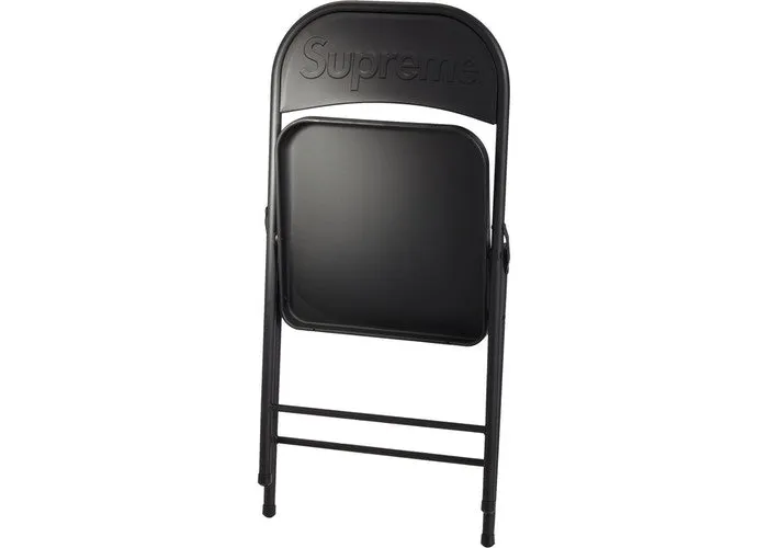 Supreme Metal Folding Chair Black