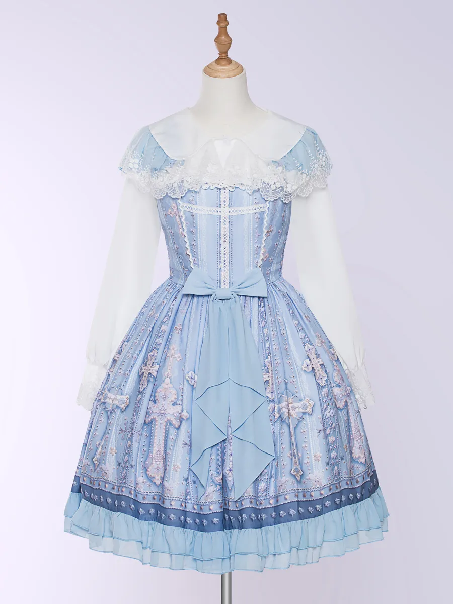 Sweet Lolita Dress Polyester Sleeveless Sweet Lolita Dress