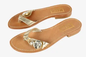 Taj By Sabrina Crippa Flat Sandals Flip Flop Size 38 - Pepper Tree London