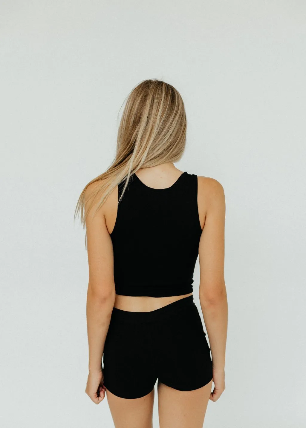 terne Square Neck Tank in Black