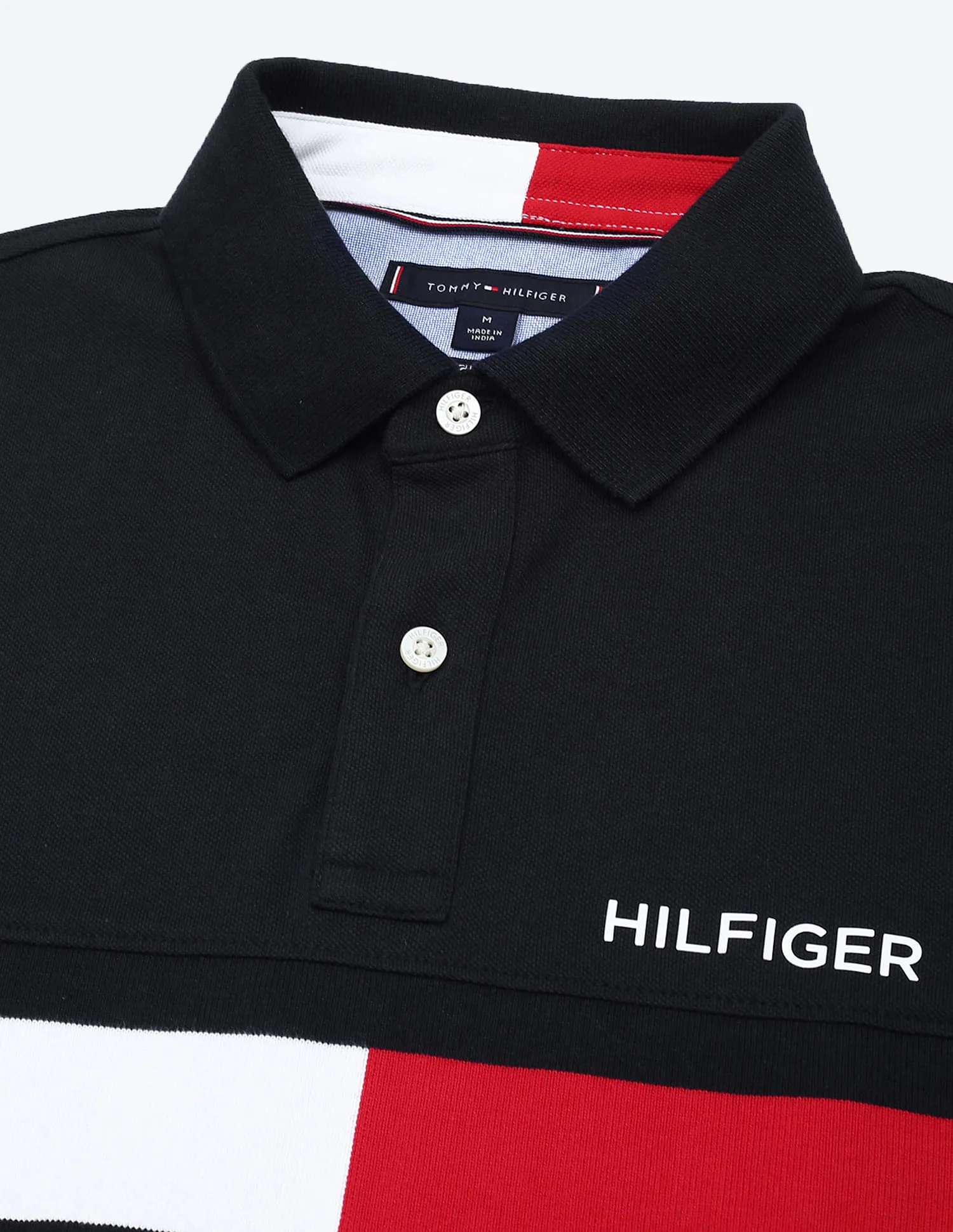 Tommy Hilfiger Striped Cotton Polo Shirt