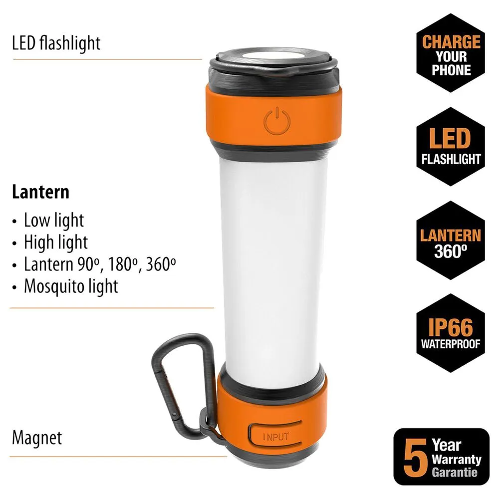 ToughTested Trek Lantern and Flashlight Portable Charger