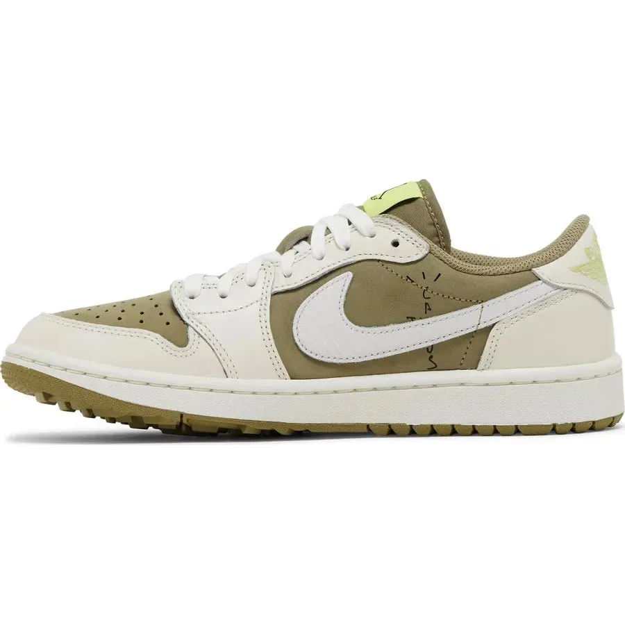 Travis Scott Air Jordan 1 Low Golf Olive Black