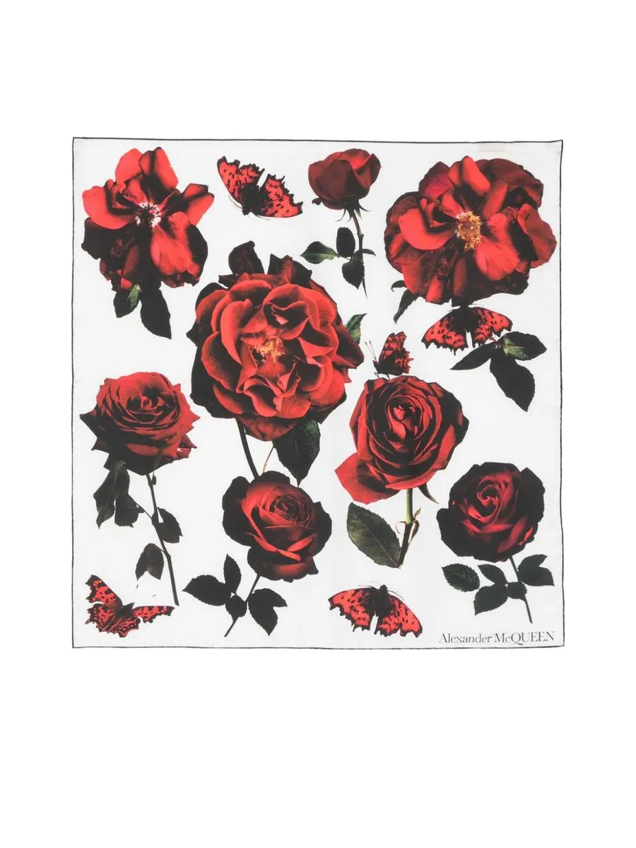 Tudor Rose Printed Scarf