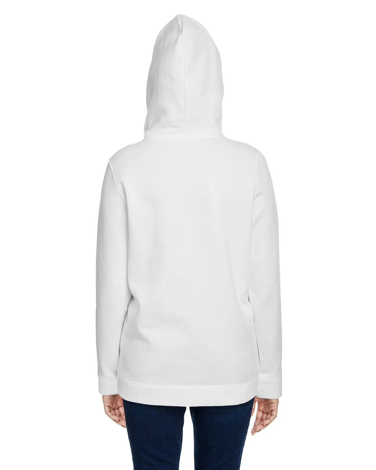 Under Armour Ladies Hustle Pullover Hooded Sweatshirt 1300261 WHITE/ GRPH 100