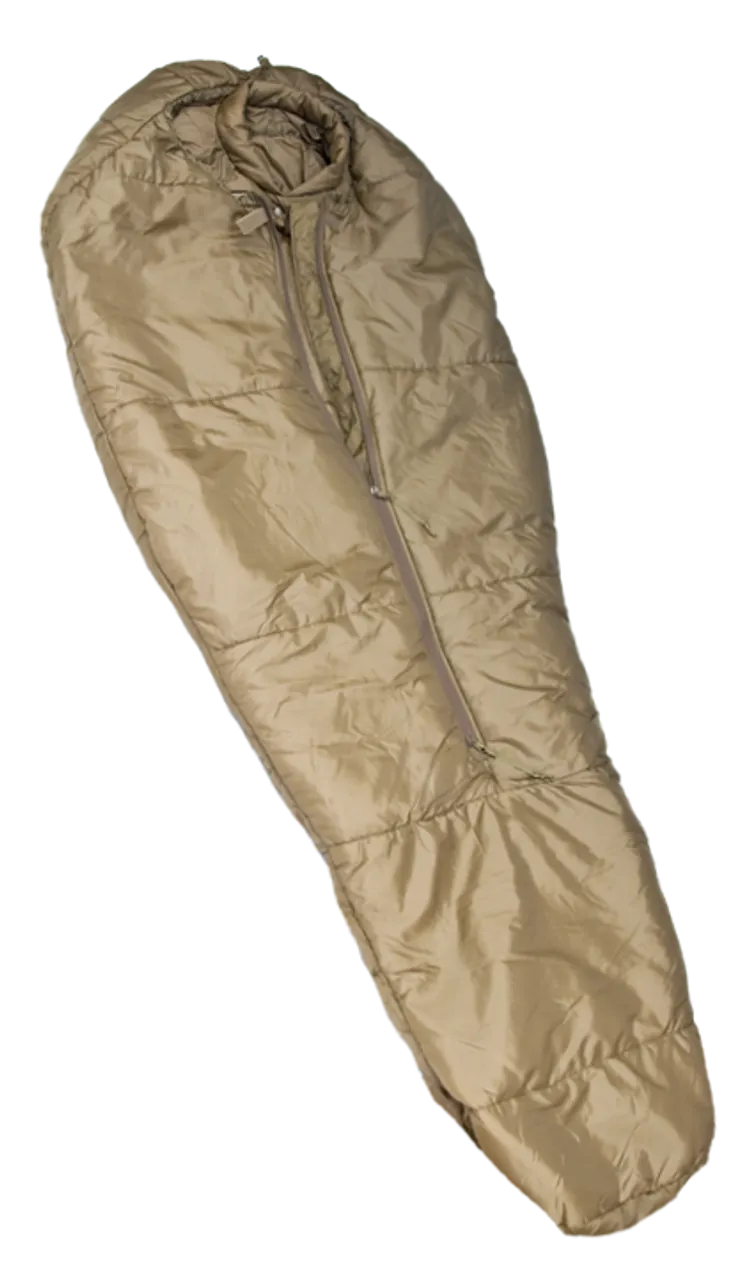 USMC ISSUE 3 SEASON SLEEPING BAG COYOTE BROWN SIZE REGULAR USA MADE