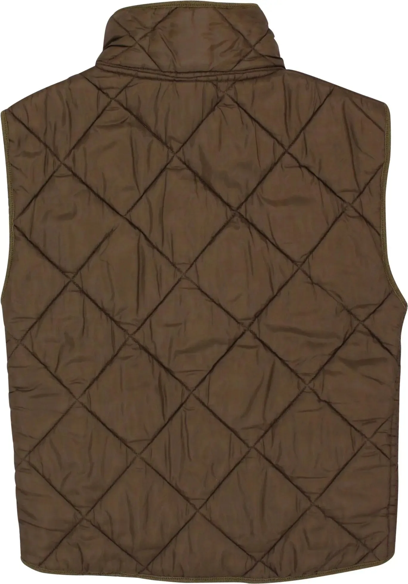 Utility Quilted Bodywarmer Made From Original Swiss Army Sleeping Bag | ThriftTale