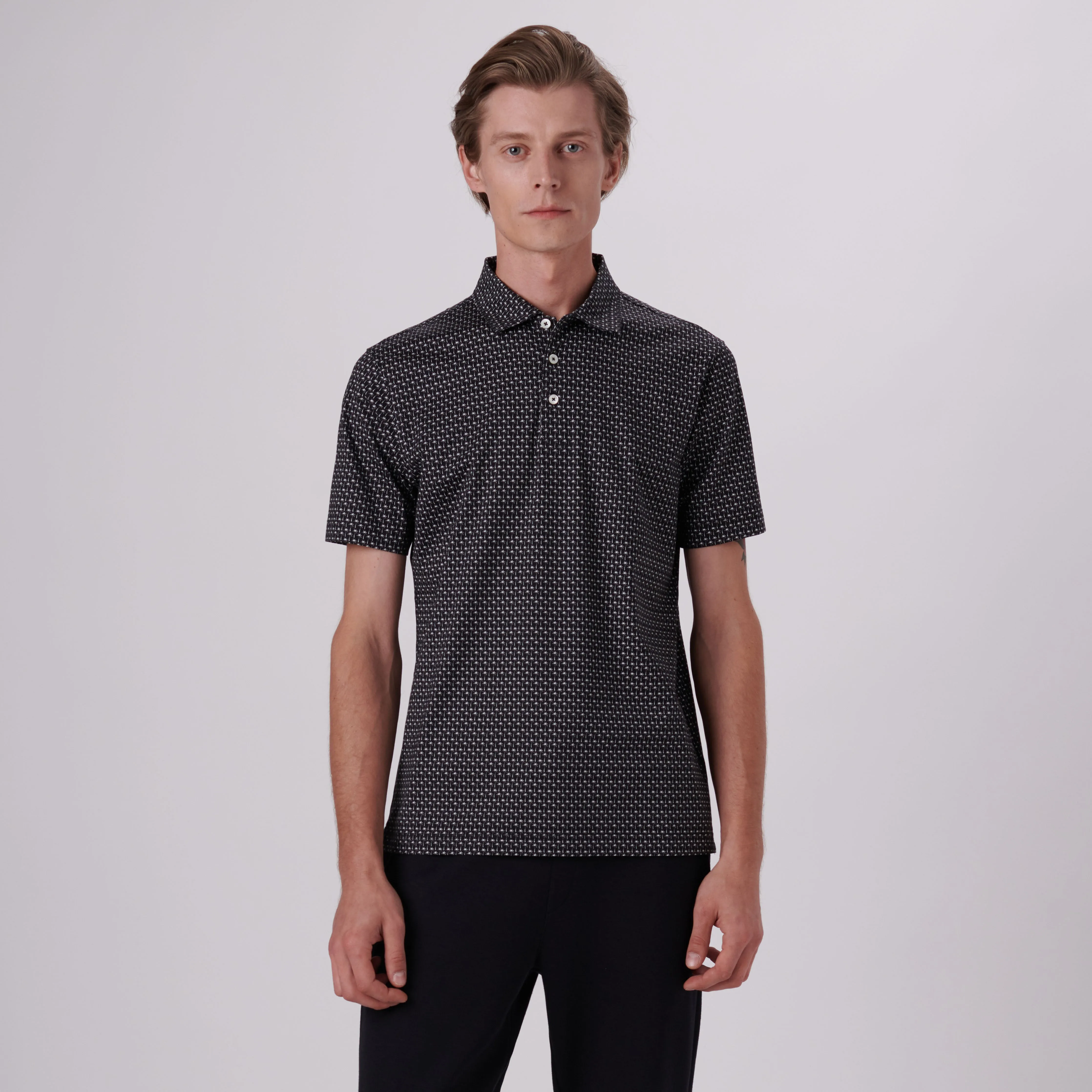 Victor Palm Trees Print OoohCotton Polo