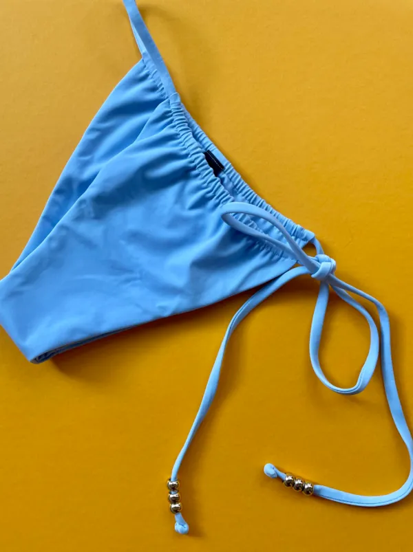 Viper Side Tie Bikini Bottom - Sky Blue