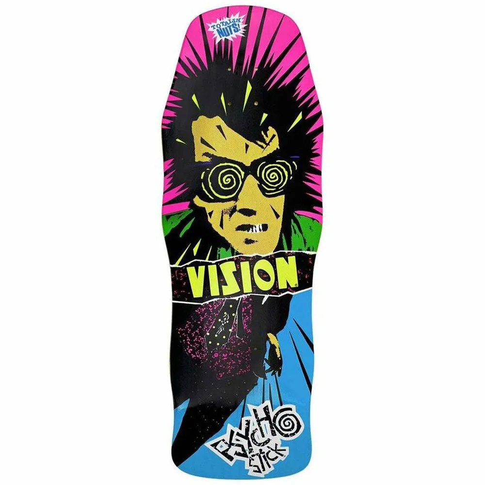 Vision Psycho Stick Skateboard Deck Modern Concave - Blue