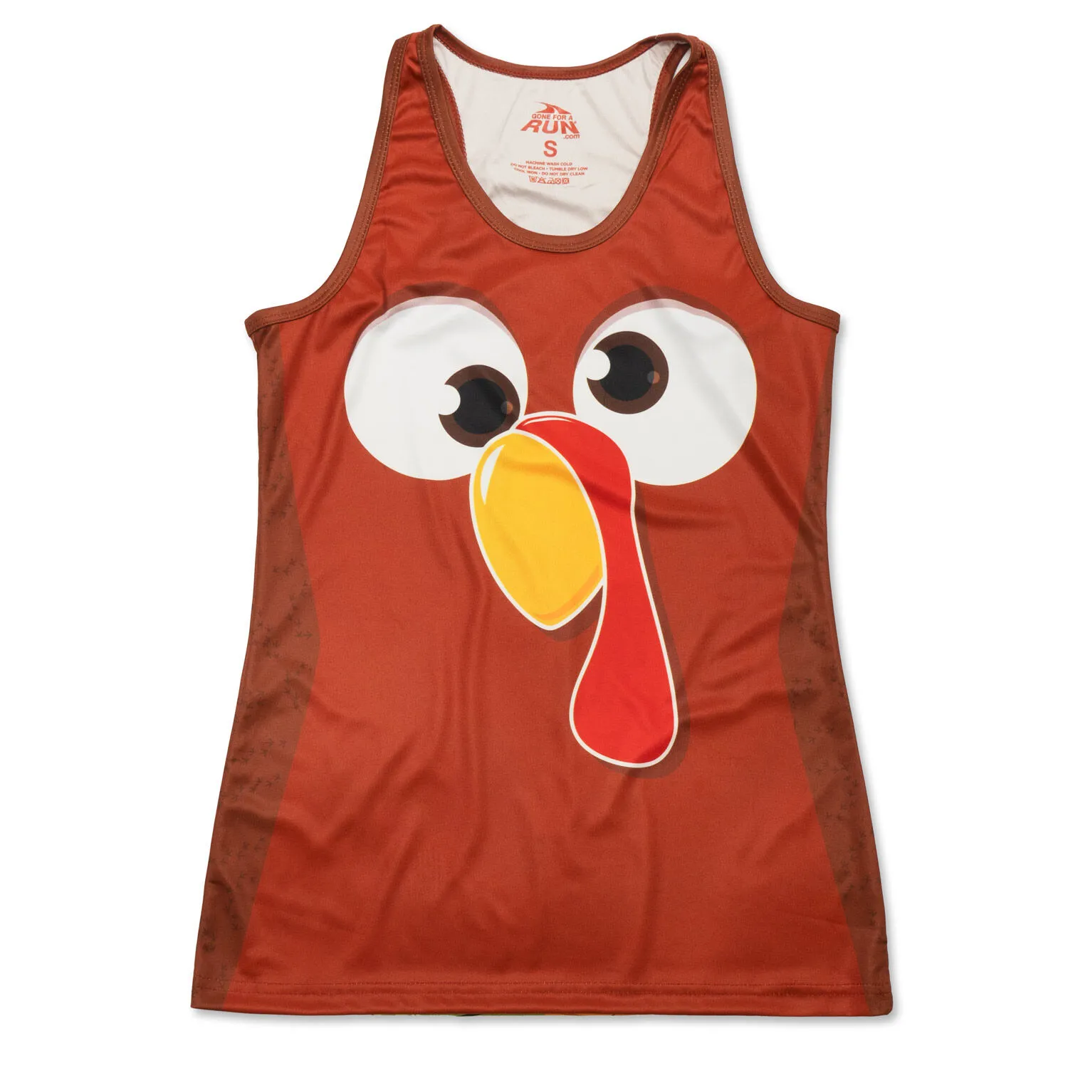 Women's Performance Tank Top - Goofy Turkey 