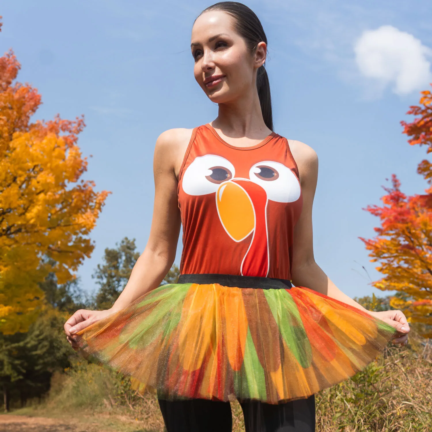 Women's Performance Tank Top - Goofy Turkey 