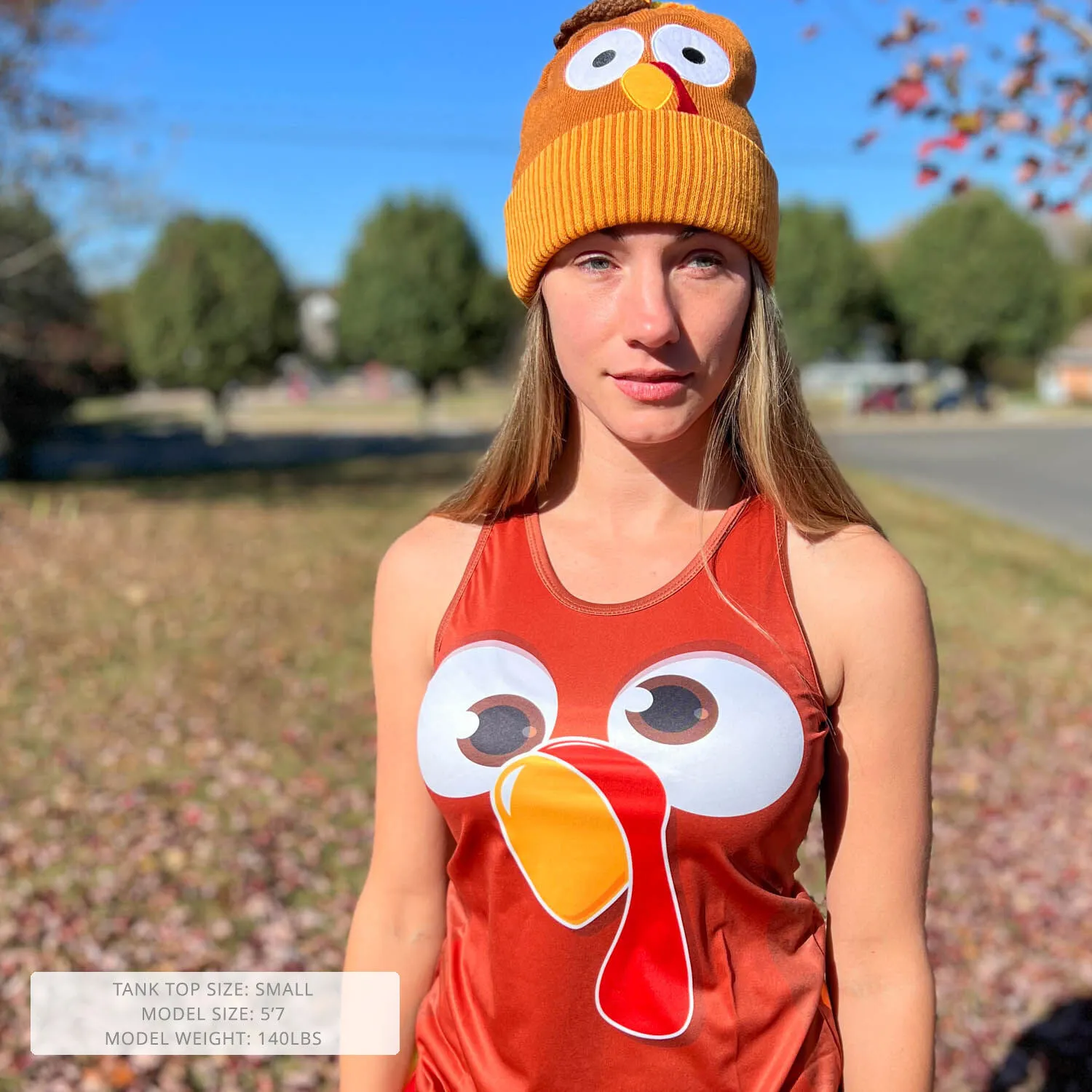 Women's Performance Tank Top - Goofy Turkey 