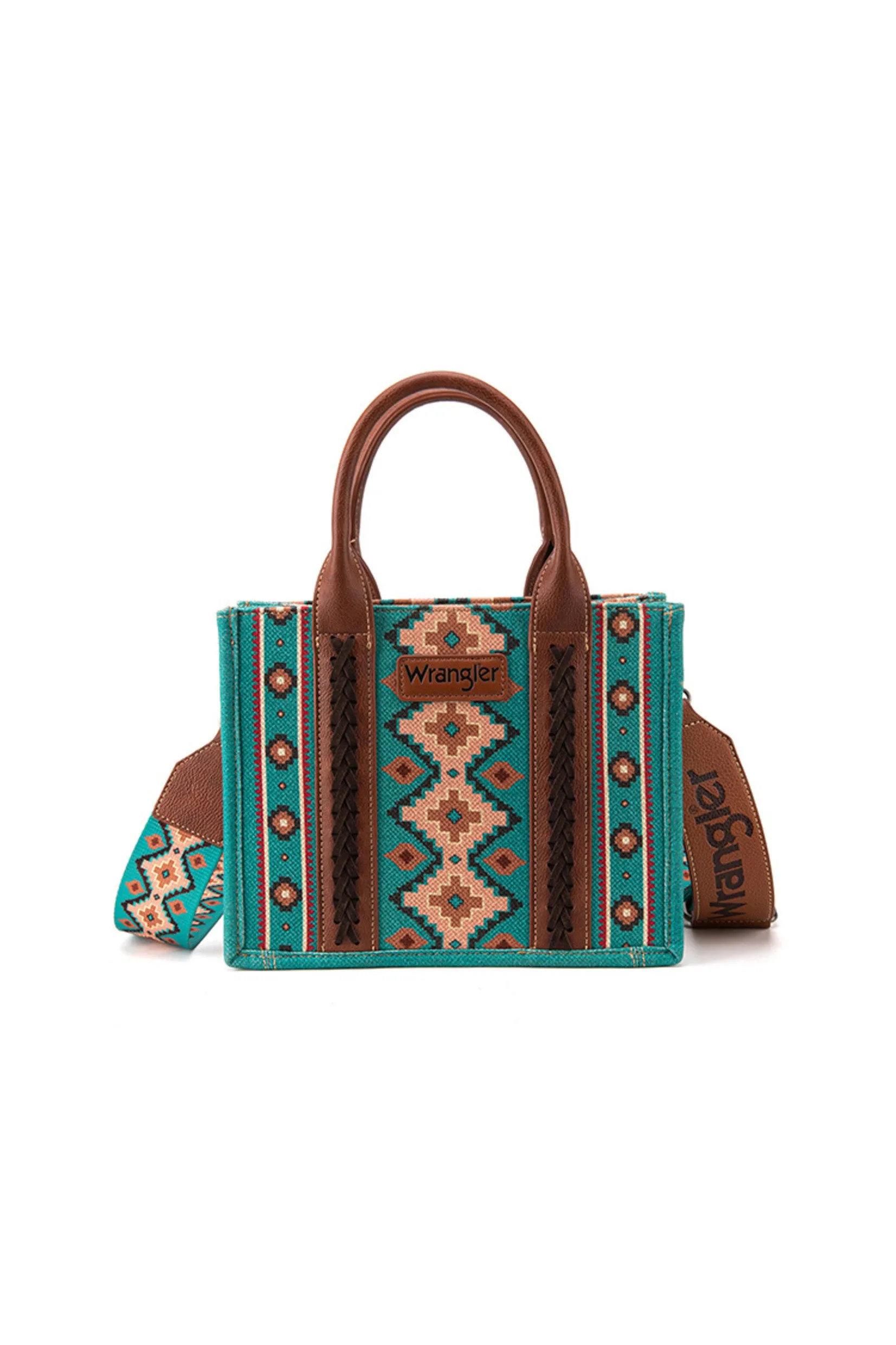 Wrangler Southwestern Cross Body Bag - Turquoise/Tan - X3S2950BAG