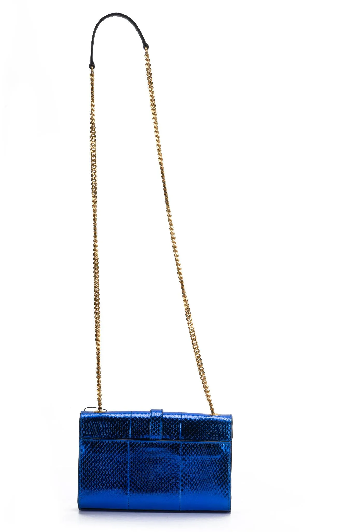 YSL New Blue Python Cross Body Bag