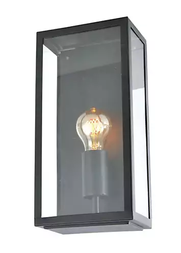 Zink Minerva 1 Light E27 Metal Box Outdoor Lantern | Kaleidoscope